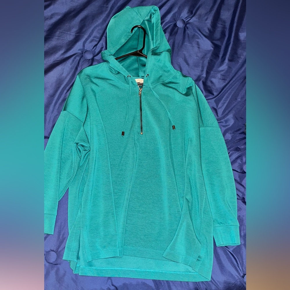 Quater Zip Hooded Pullover